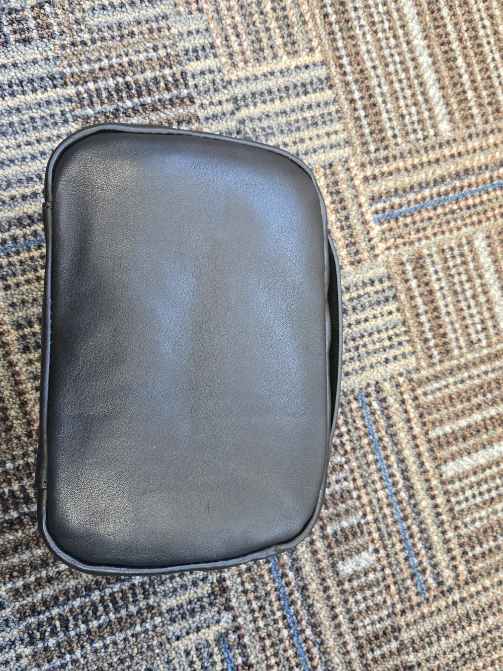 Tumi Black Leather Toiletry Case